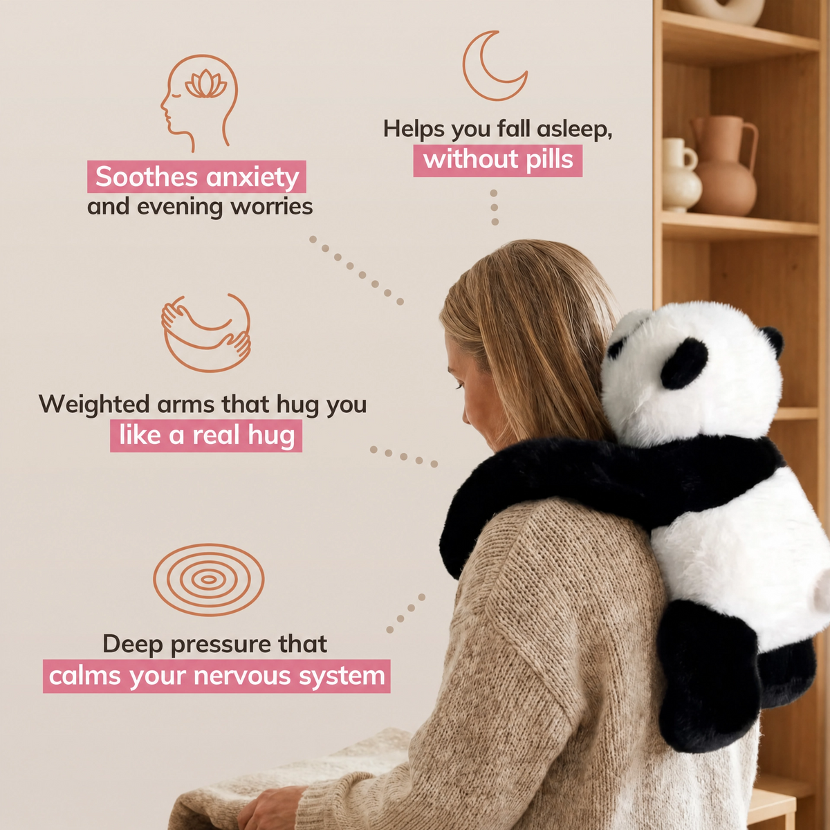 Mookie the Panda Weighted Animal